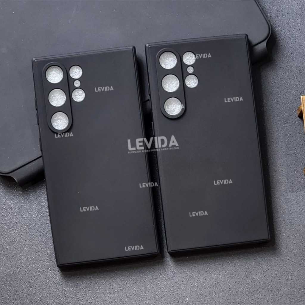 Samsung S24 Samsung S24 Plus Samsung S24 Ultra Softcase Macaron Square Black / Case Square Black Edg