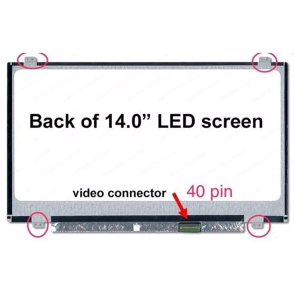 LCD LED แล็ปท็อปโน้ตบุ๊ค 14.0 SLIM 40PIN HD TOP BOTTOM EARS LP140WH2 LP140WH2