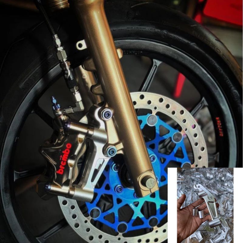 BREMBO GP4 M432 M7 M4 CALIPER BREAKET PICT 100 PNP ด้านหน้า SHOCK NINJA R RR DICS 300