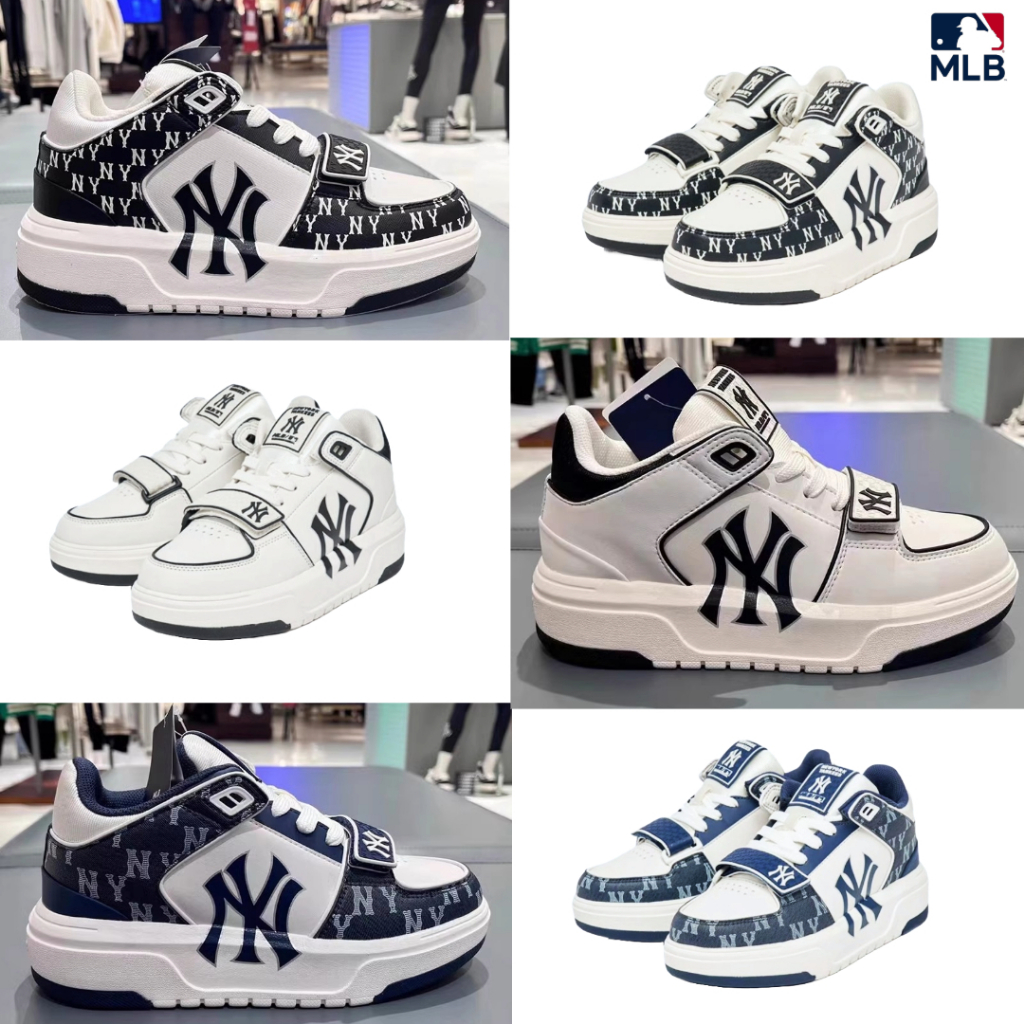 รองเท้าผ้าใบ MLB NY YANKEES BIG BALL MLB CHUNKY MLB SNEAKERS MLB สไตล์เกาหลี สําหรับผู้ชาย ผู้หญิง