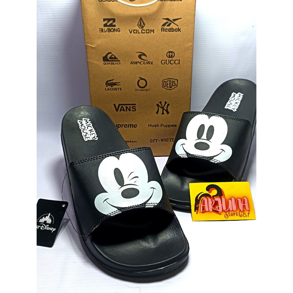 Arjuna 687 - รองเท้าแตะมิกกี้เมาส์ Flipflop Sandals ฟรีถุงกระดาษ