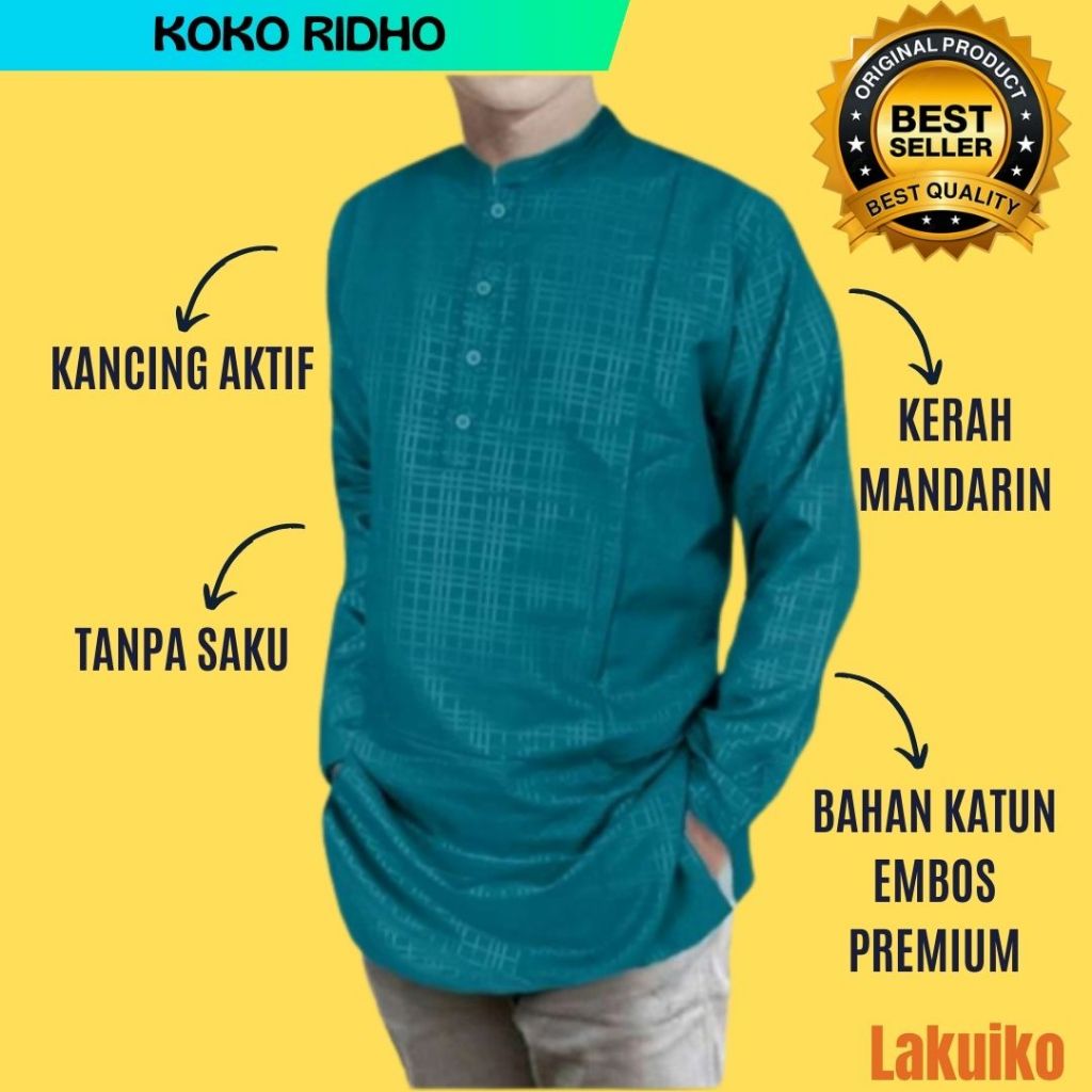 Koko Kurta Ridho เสื้อแขนยาว เสื้อคลุม Ridho Rido Kurta