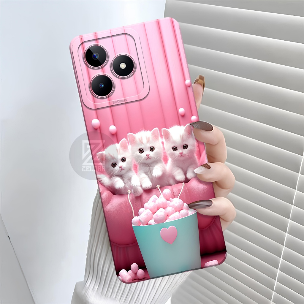 เคส HP REALME C53 2023 - เคสแมวแฟชั่น - เคส REALME C53 2023 ใหม่ล่าสุด - กล้อง Pro - เคส REALME C53 
