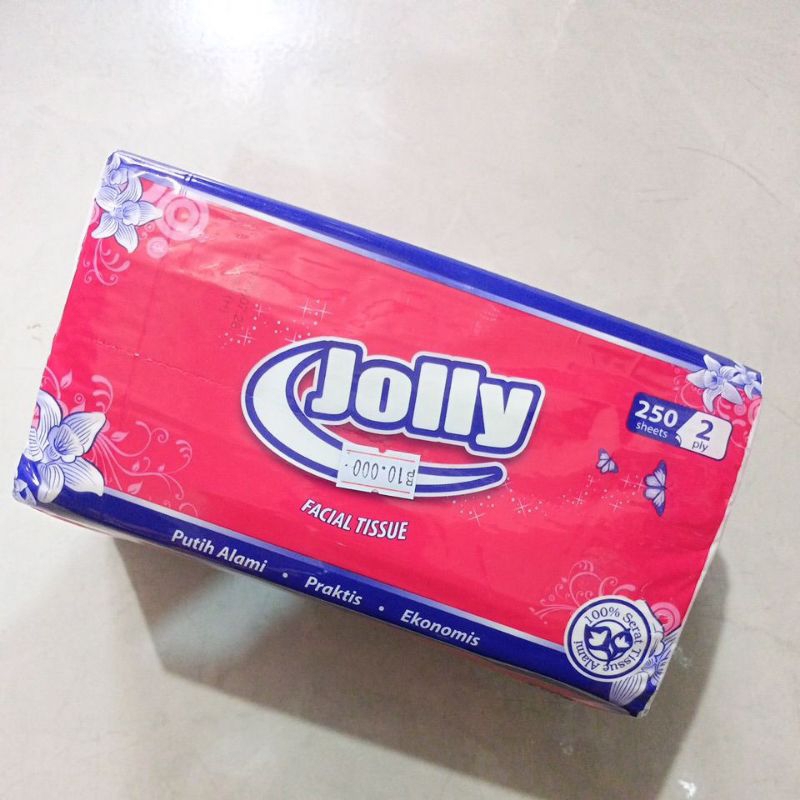 JOLLY BRAND 250 แผ่น 2 ชั้น FACIAL TISSUE