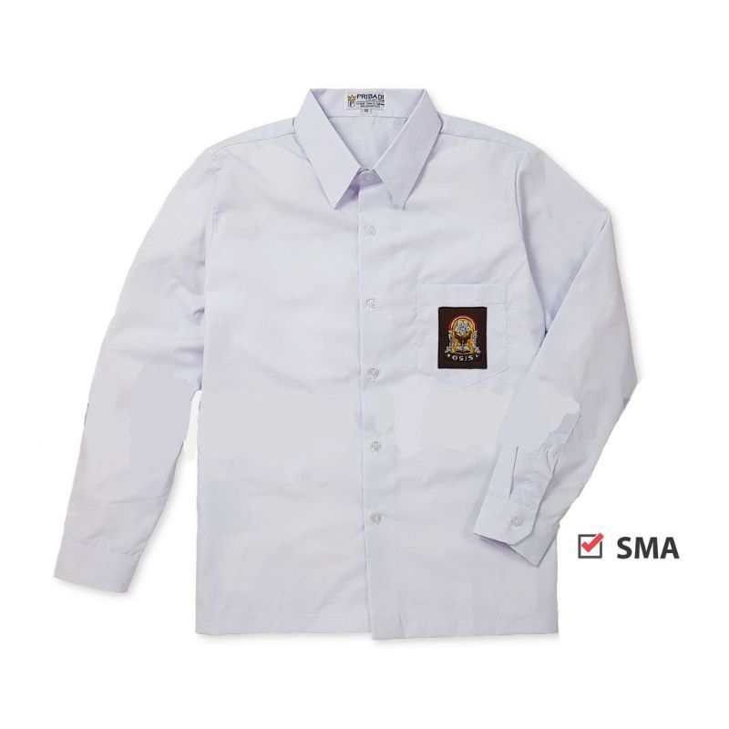 KEMEJA SCHOOL UNIFORM LONG SHIRT สําหรับเกรด SCHOOL สูง 1/2/3
