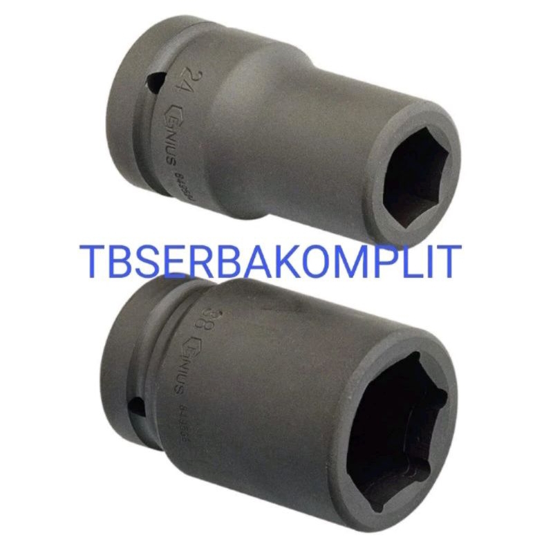 MATA Genius Deep Impact Socket Dr 3/4" ขนาด 17mm / 19mm / 21mm / 22mm / 24mm / 26mm / 27mm / 28mm / 