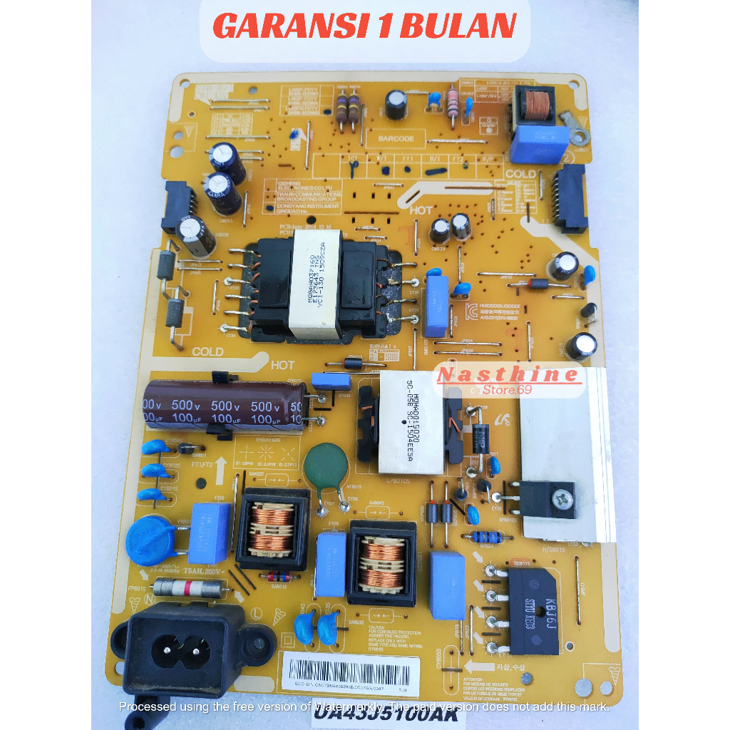 / PCB POWASCAC ER TV SAMISDSW SUNG. UA43J51ASDAS 00AK