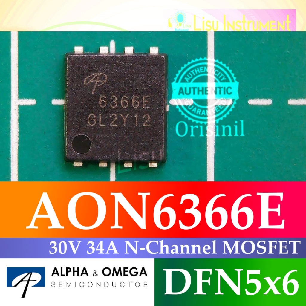 AON6366E 30V 34A N-Channel AlphaMOS MOSFET 6366E DFN5x6 Alpha & Omega ORIGINAL