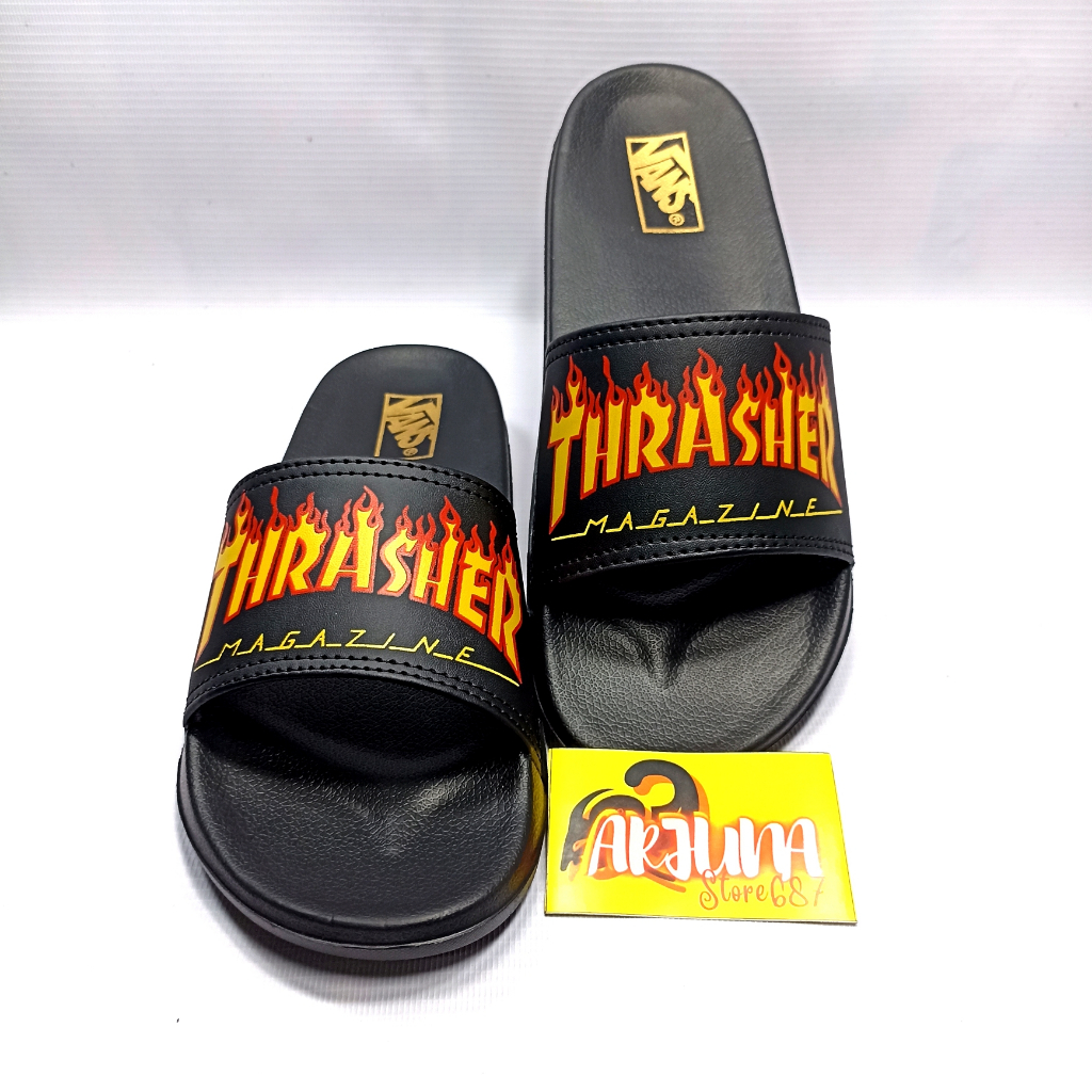 Arjuna 687 - THRASHER BURNING Soft & Light Slop รองเท้าแตะสําหรับผู้ชายและผู้หญิง