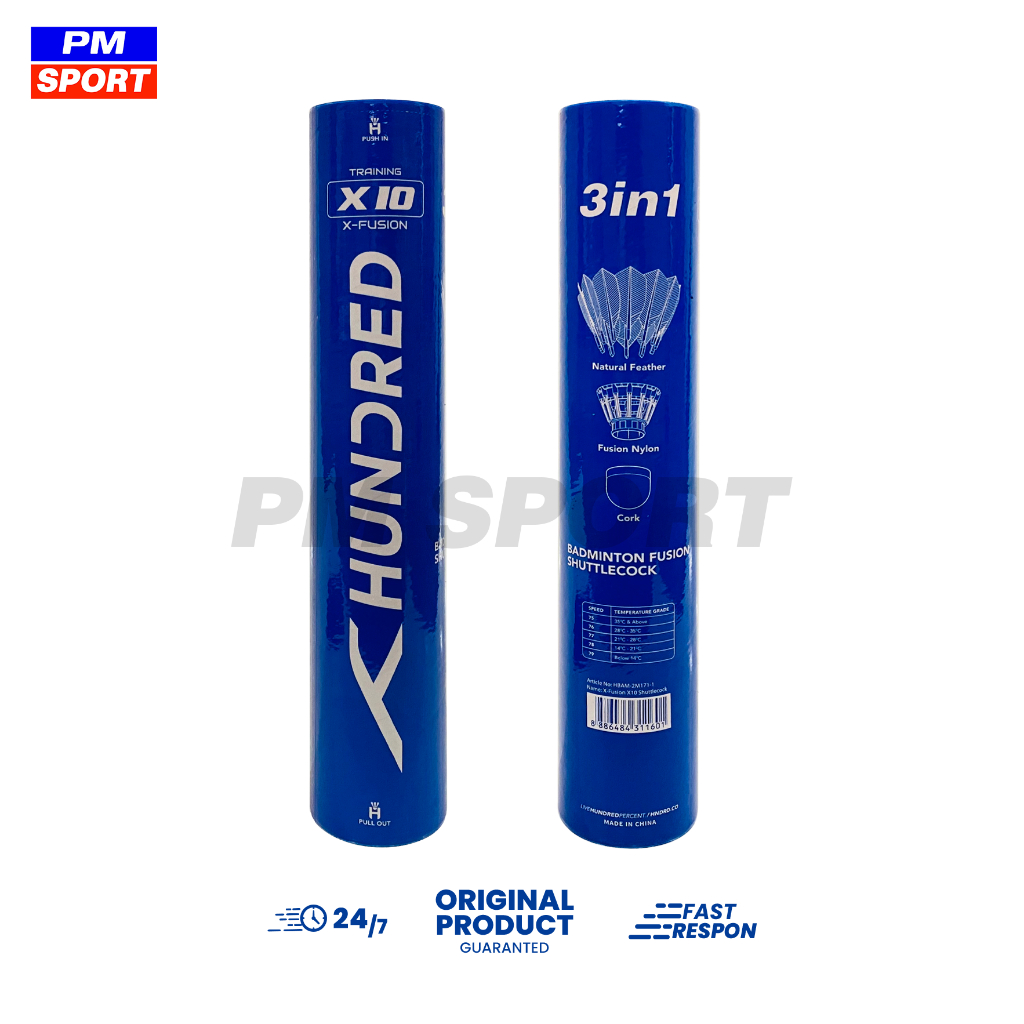 SHUTTLECOCK KOK COCK BADMINTON / BADMINTON HUNDRED X10 X 10 TRAINNNG X-FUSHION 3IN1 3 IN 1 ต้นฉบับ