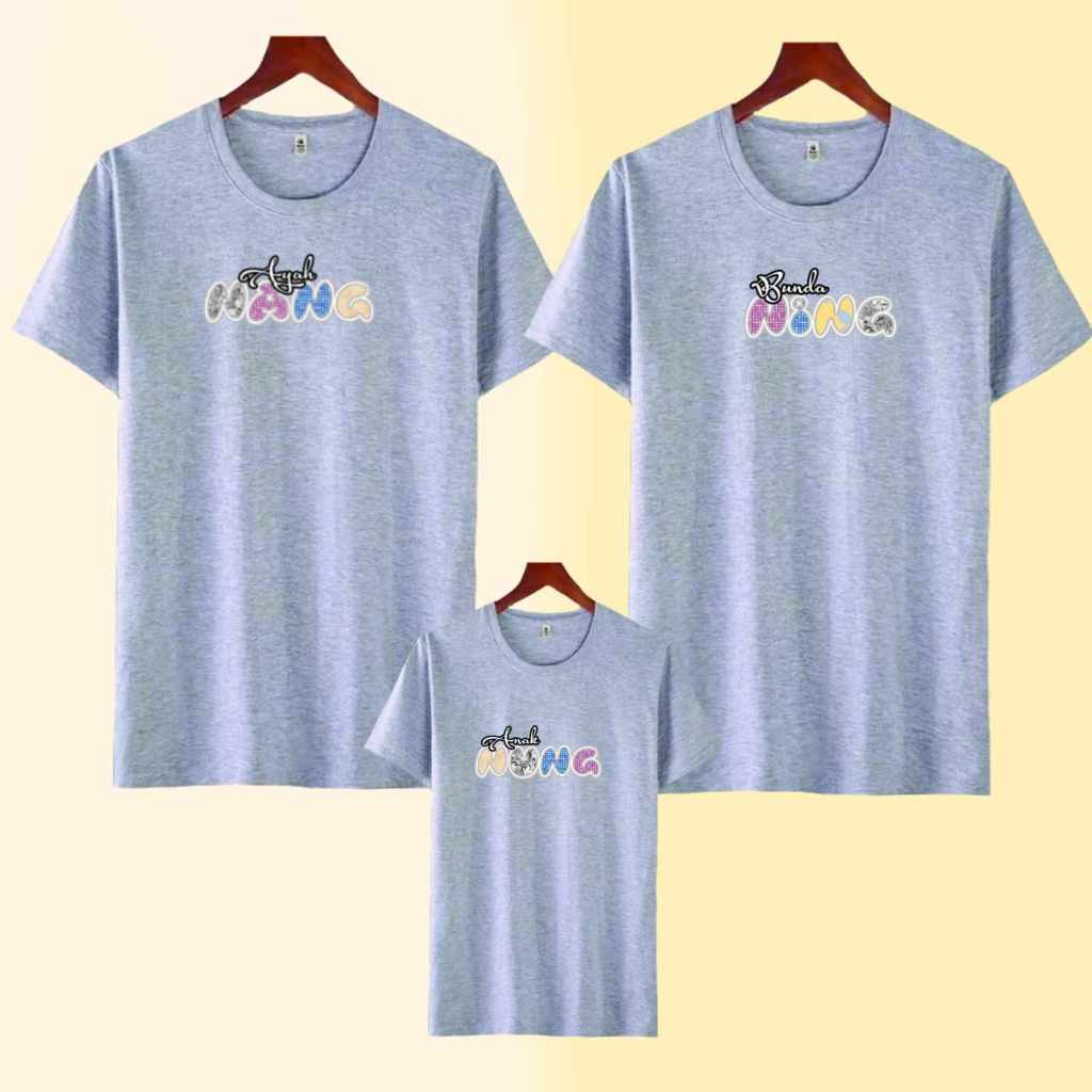 เสื้อยืดคู่รัก HS Family CPF NANG NING NUNG.UNISEX เสื้อยืดสําหรับผู้ชาย, ผู้หญิง, ผู้ใหญ่และเด็ก, ร