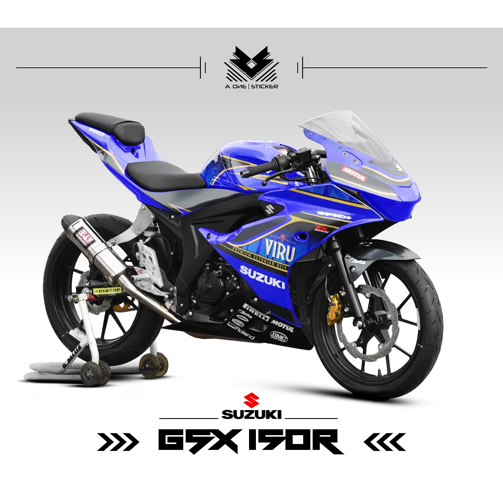 Striping SUZUKI GSX R150 SEMIFULL / MOTIF 7 / สติ๊กเกอร์ / สต็อก DECAL / SEMIFULL / R150 / สติ๊กเกอร
