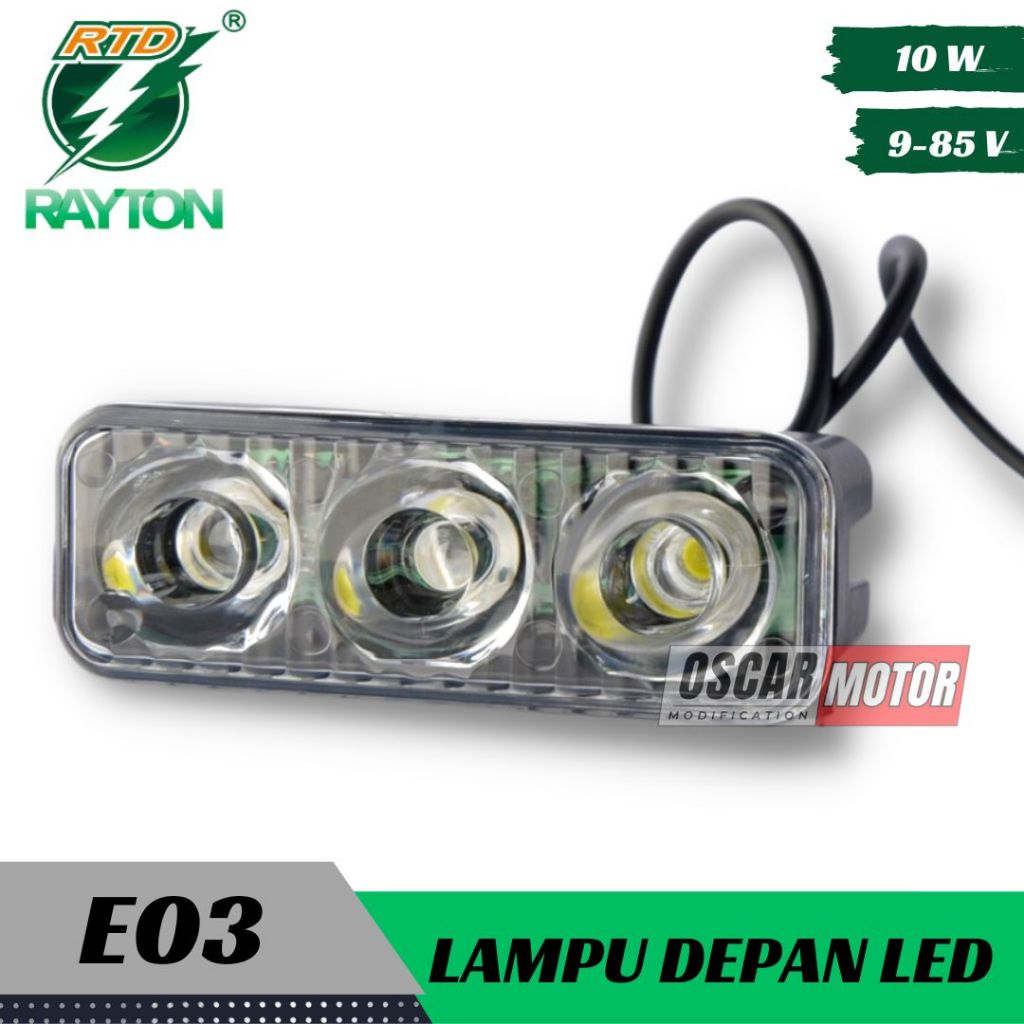 RTD E03 แฟลช 6W FOG SPOTLIGHT HEADLIGHT ต้นฉบับใหม่