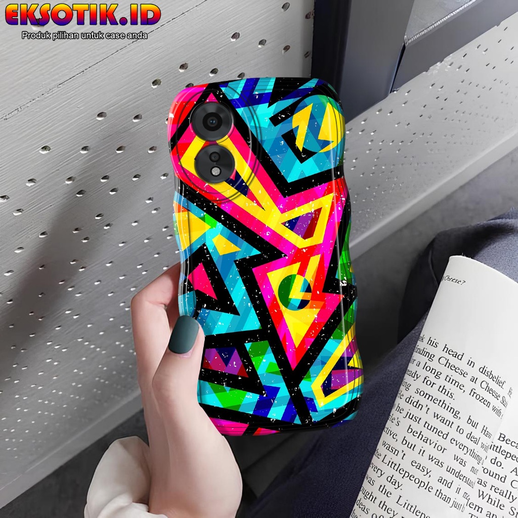 เคสOppo A18 / A38 Wave - เคสOppo A18 / A38 - เคสOppo A18 / A38 Silicone - Oppo A18 / A38 Softcase - 