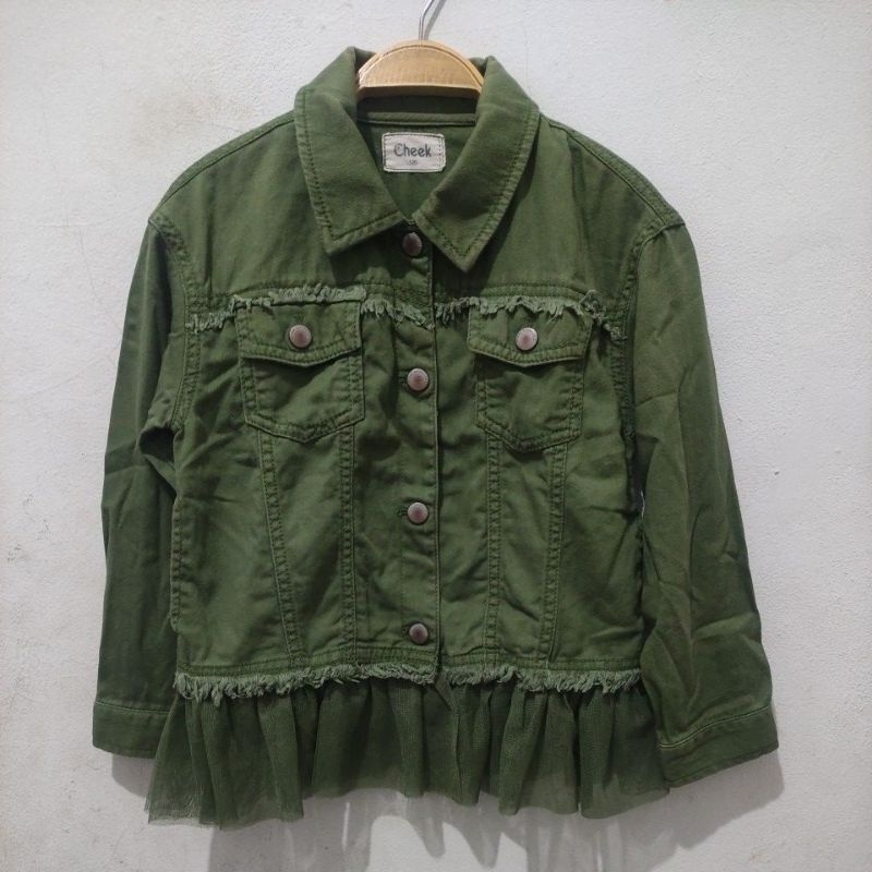 Army Jacket Jeans tutu goy ไซส์ 120 แบรนด์ Cheek