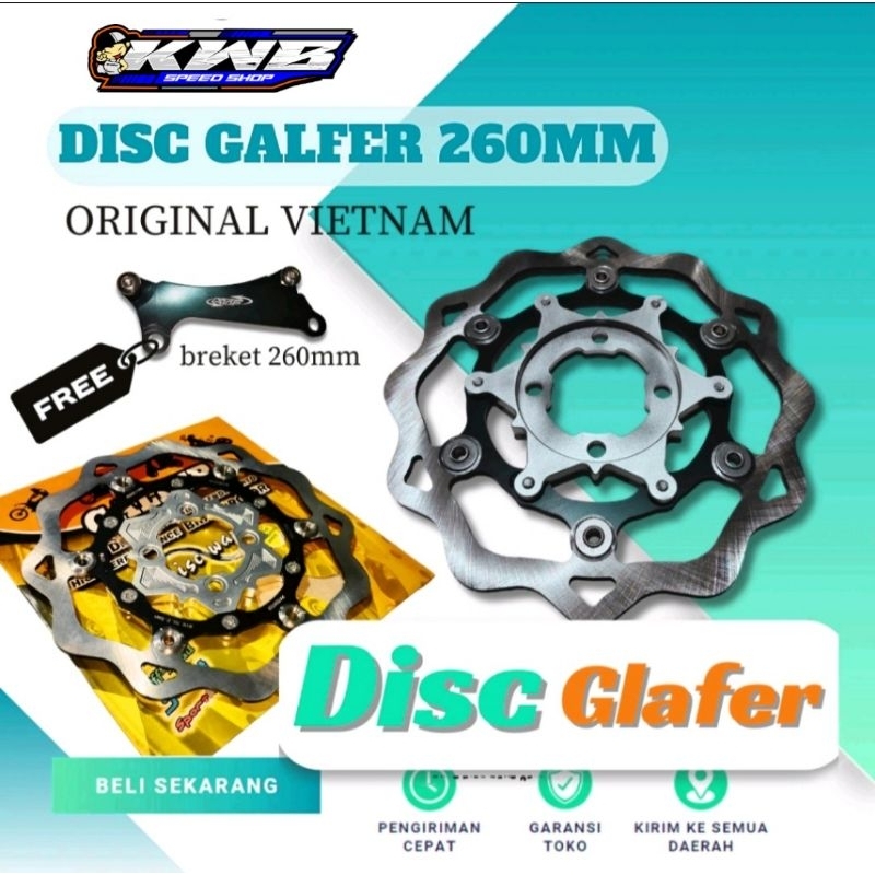 Galfer Disc galfer Disc galfer Disc vietnam 260mm plus วงเล็บ pnp