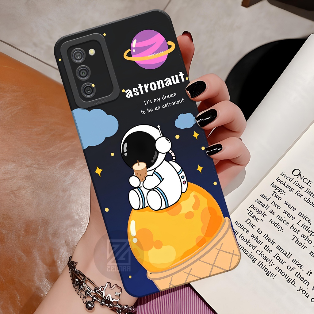 HP เคส Samsung Galaxy A03S / A02S Softcase - เคส Astronod Motif - Pro Camera - เคส Samsung Galaxy A0