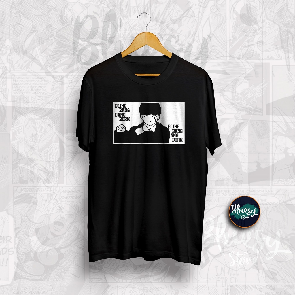 ANIME MASHLE MASH BLING BANG BORN เสื้อยืดใหม่ล่าสุด ANIME VIRAL เปิดเสื้อผ้า