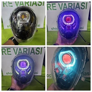 PAKET BILED LAMPU DEPAN SCOOPY KARBU ATAU FI TINGGAL PAKAI