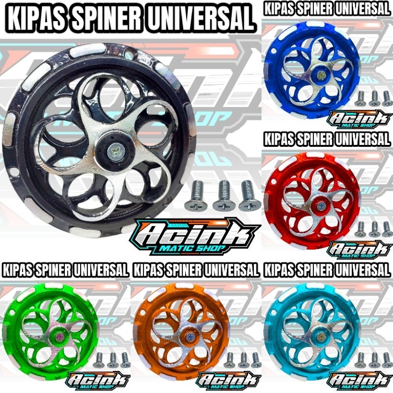 UNIVERSAL FULL CNC ฝาครอบพัดลม SPINER DUCK MATIC FIZ R HONDA MIO SPINER ฝาครอบพัดลม