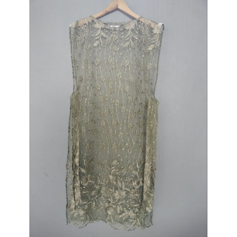 PREMIUM TILE OUTER/PREMIUM TILE LONG VEST CARDIGAN