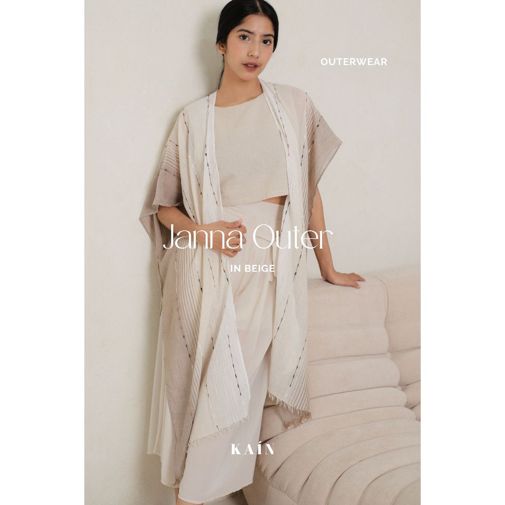 SHOPCLOTH Janna Outer in Beige - OUTERWEAR