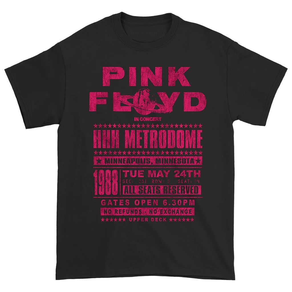 เสื ้ อยืด Pink Floyd HH Metrodome Premium T-Shirt Music Band Pink Floyd | เสื ้ อยืดวงร ็ อคโลหะ