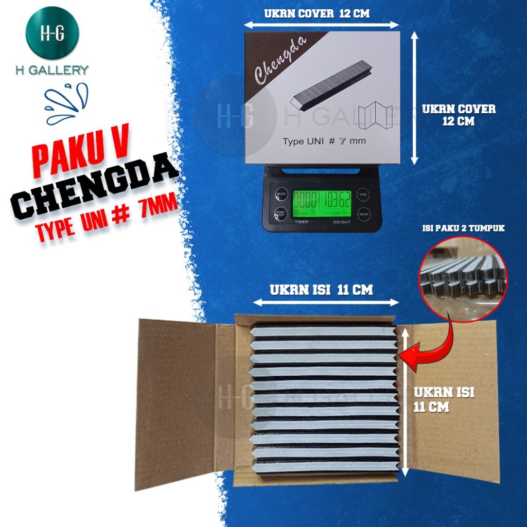 CHENGKDA - JOINT NAILS. UNI 07 MM / V NAIL 07 MM / FRAME CORNER NAIL *S