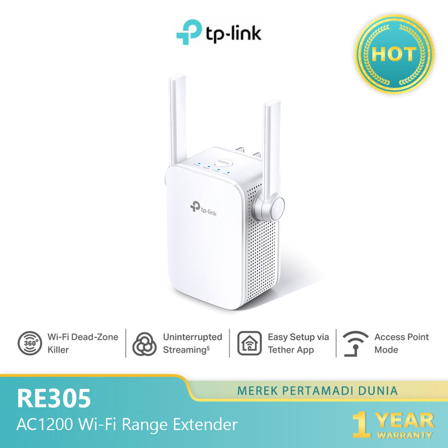 Tp-link RE305 AC1200 Wi-Fi Range Extender Repeater Wifi Booster TPLINK RE 305