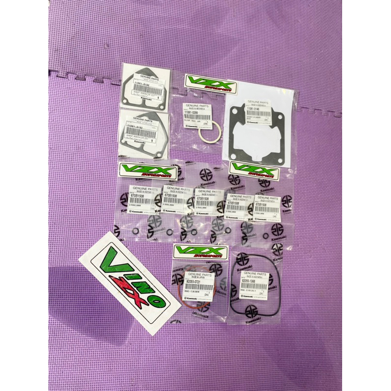 Complete Topset ชุดปะเก็น Oring สําหรับบล็อก 1855 Superkips Ninja 150 R SS RR KRR Original Kawasaki