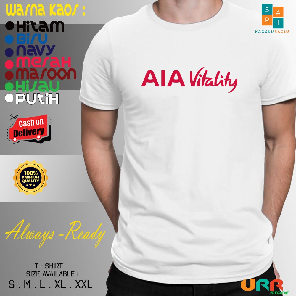 เสื้อยืด เสื้อยืด AIA VITALITY เสื้อยืด บริษัท Distro