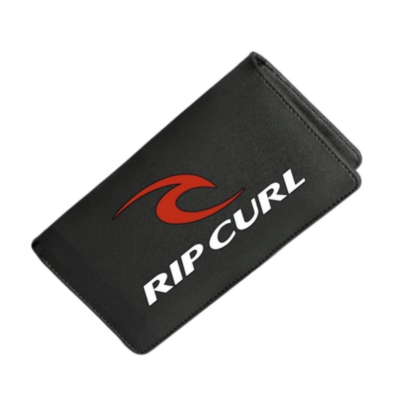 Ripcurl Distro PU Leather Men 's Folding Wallet/Ripcurl Distro Logo Long Men 's Wallet/Ripcurl Branded Long Wallet