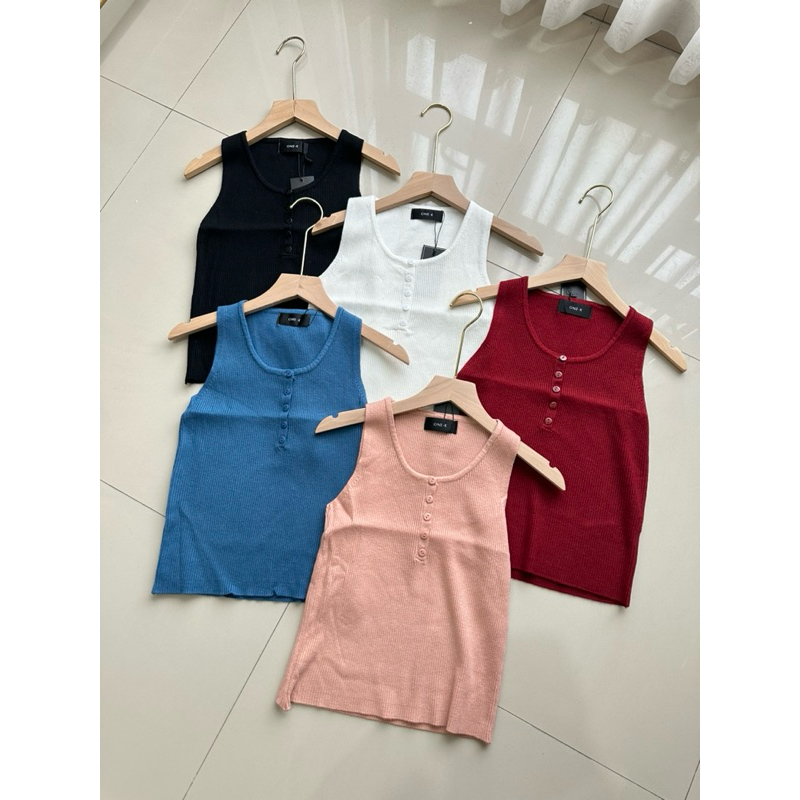 ONE-K Y42 BUTTON KNIT TANK BANGKOK