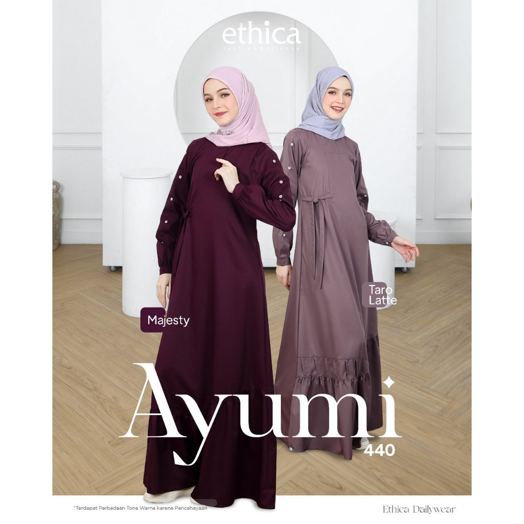 Ethica Ayumi 440 Gamis Daily Ethica/Ayumi 440 Taro Latte/Ayumi 440 Majesty