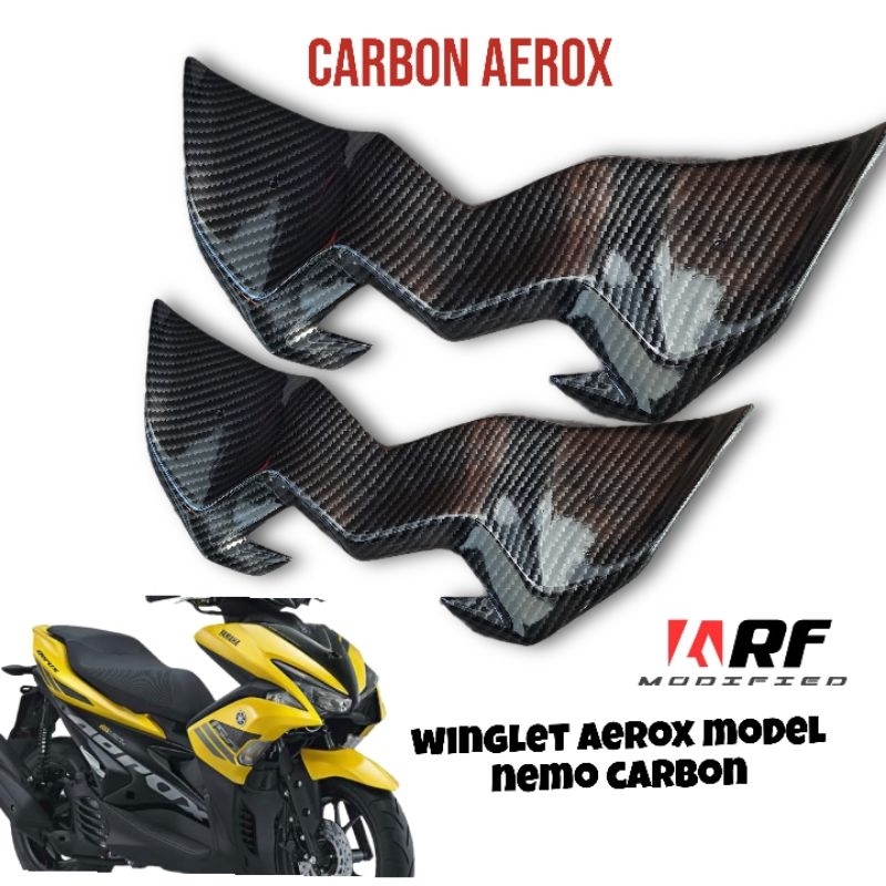 Winglet aerox old Carbon aerox 155 รุ่นใหม่ Nemo