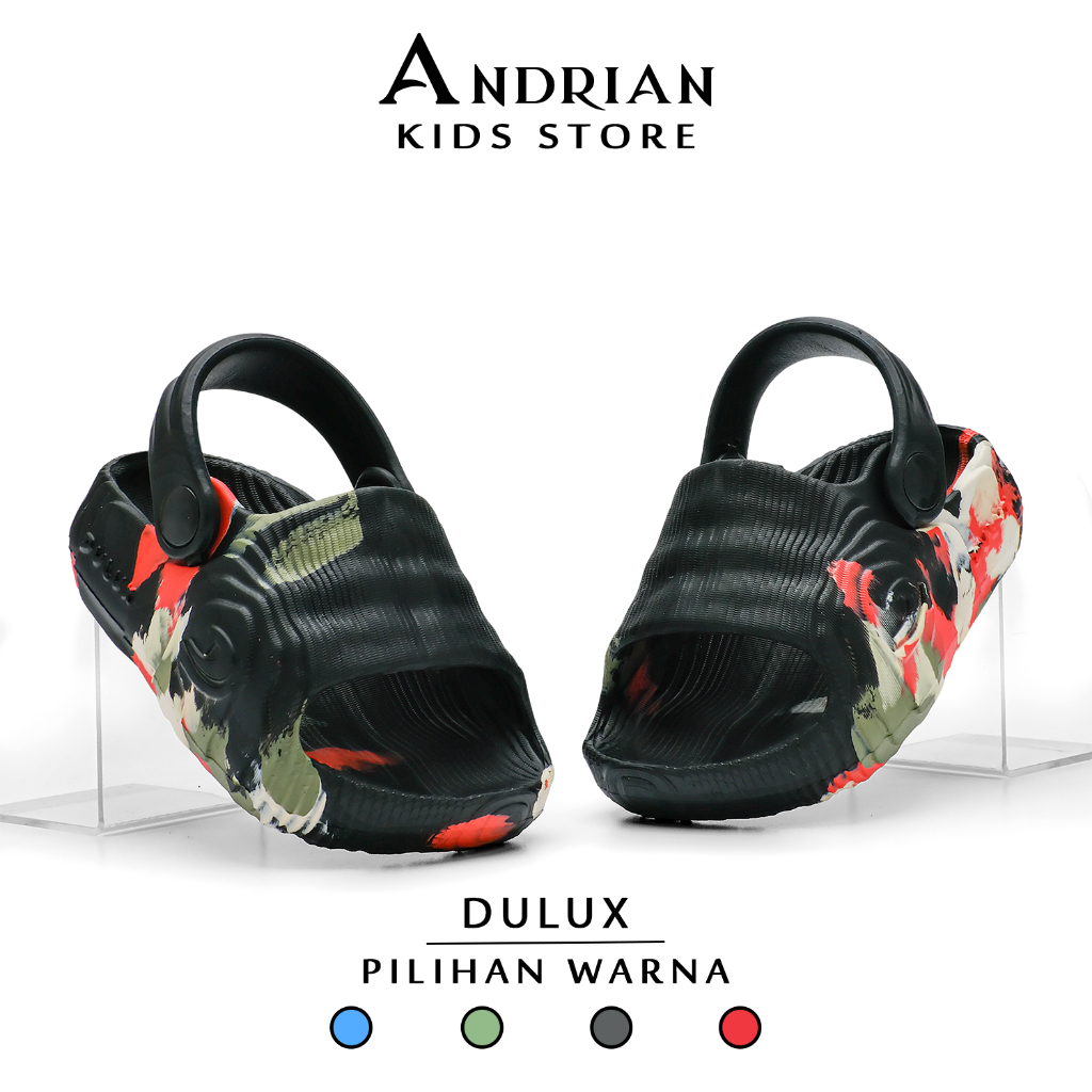 ใหม่ Dulux - รองเท้าแตะสําหรับเด็กผู้ชาย Baby Boys Sandals Model Slippers Motif Pattern - Pattern 1-3 Years - Andrian Kids Store