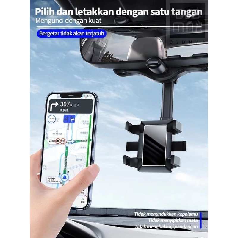BATAM SHOPPING MALL (IAR) HD59 360 Car Holder° HD59 / Car Phone HD-59 ขาตั้งโทรศัพท์มือถือแบบยืดหยุ่