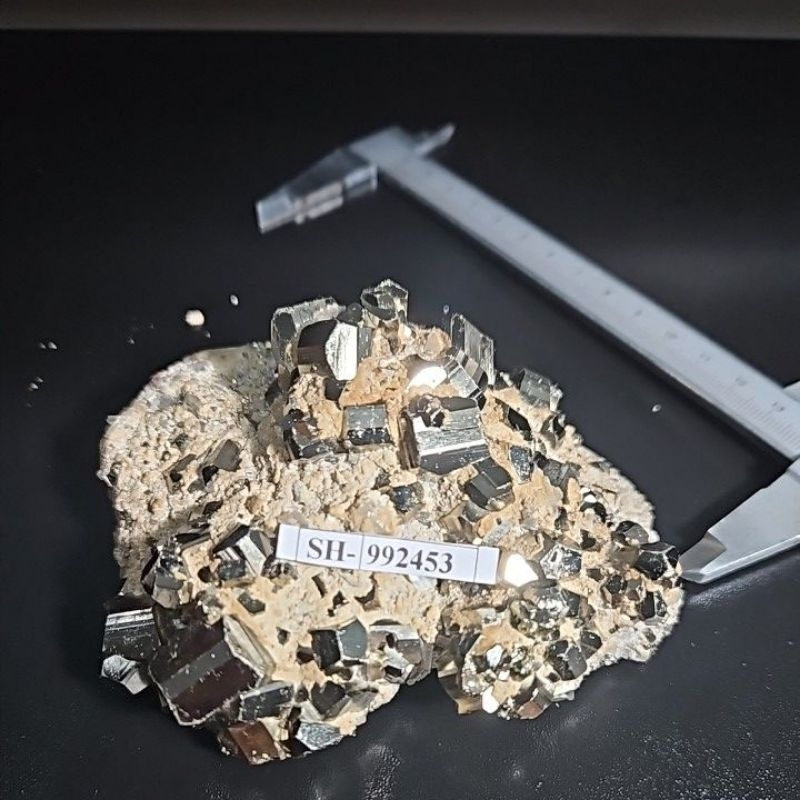 Golden PYRITE CUBE CLUSTER HQ ORIGINAL NATURAL STONE