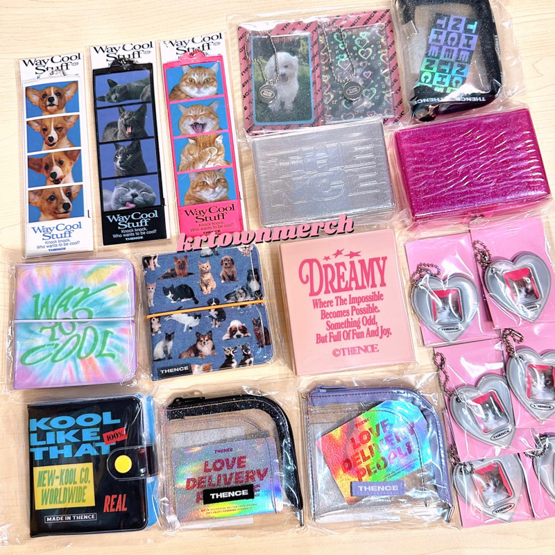 [READY - CHOOSE SPX YES] THENCE KOREA | PVC Multi Pocket Set / Glitter Sewing Mini Pouch / Photo Fra