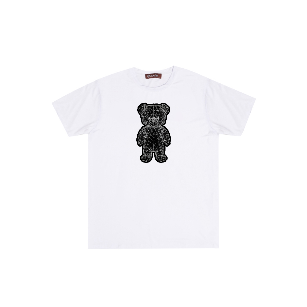 Bear wiremesh บทคัดย่อลาย distro ผู้ชายผู้หญิงสีดํากรมท่าสีกากีสีขาว NTC95 NTC96 NTC97 NTC98