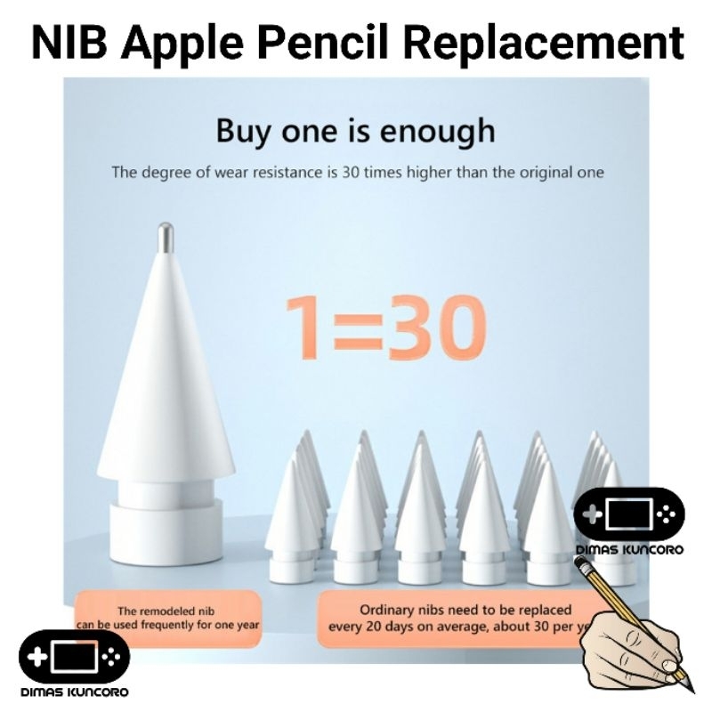 Nib Apple Pencil เปลี ่ ยน nibs gen 1 2 3 ปากกา nibs Tip 1st 2nd 3rd usb-c