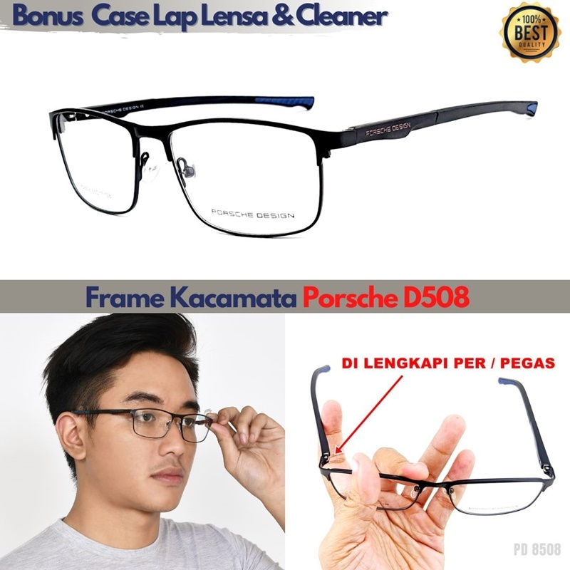แว่นตาอ่านหนังสือ ไทเทเนียม Porsche PD8508 ป้องกันรังสียูวี สําหรับผู้ชาย