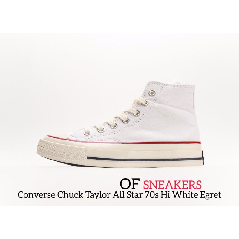 Converse Chuck Taylor All Star 70s Hi White Egret Shoes ของแท้ 100%