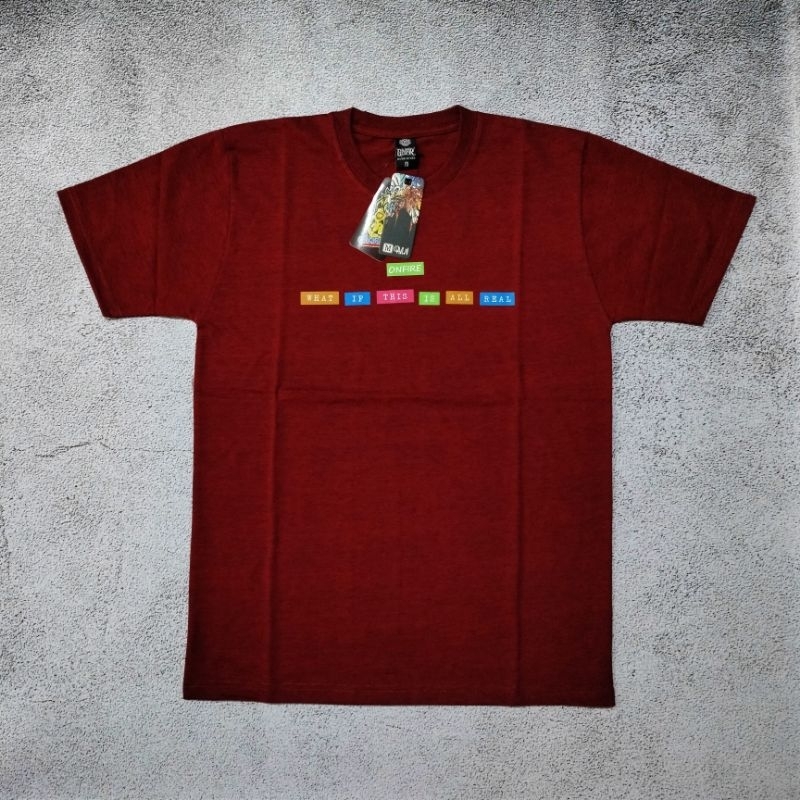 Onfire Mens Distro เสื้อยืด Onfire เสื้อยืดแขนสั้นเสื้อยืดแขนสั้นผู้ชาย