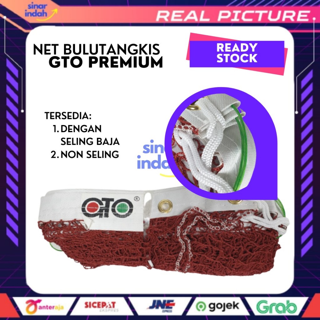 GTO SELING BADMINTON NET / NON SELING STEEL BADMINTON NET 777