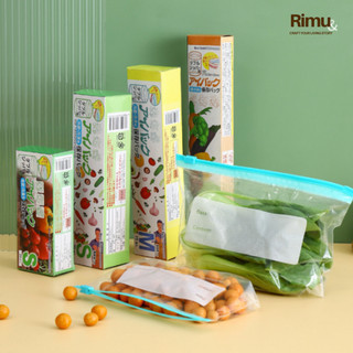 RIMU Plastik Klip Makanan Buah dengan Segel Ganda Plastik Penyimpanan Anti Bocor Ziplock
