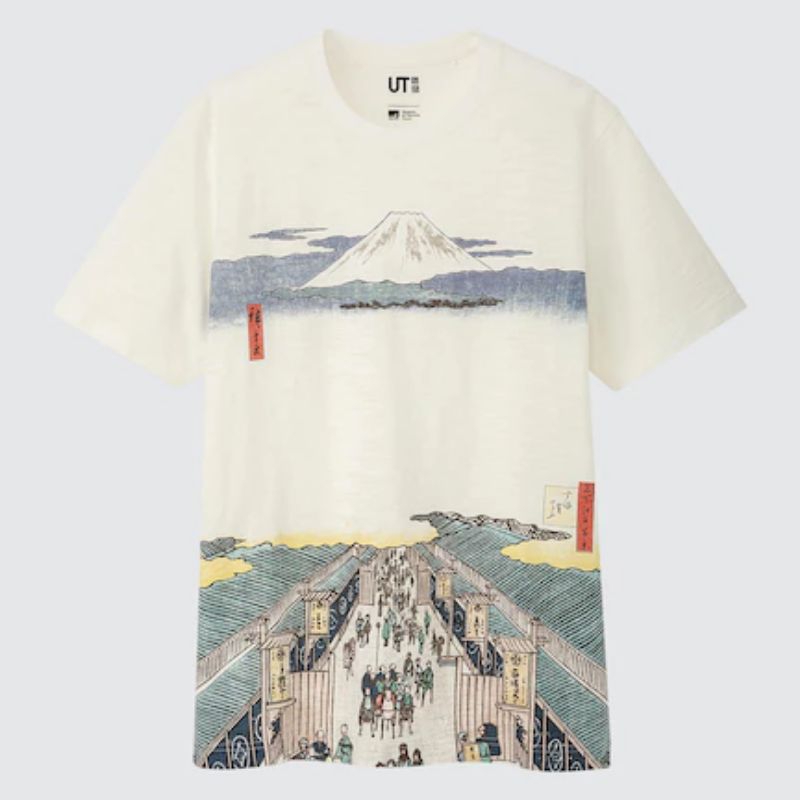 เสื้อยืด Uniqlo UT Hokusai UkiyoE Archive เสื้อยืดแขนสั้น ORIGINAL
