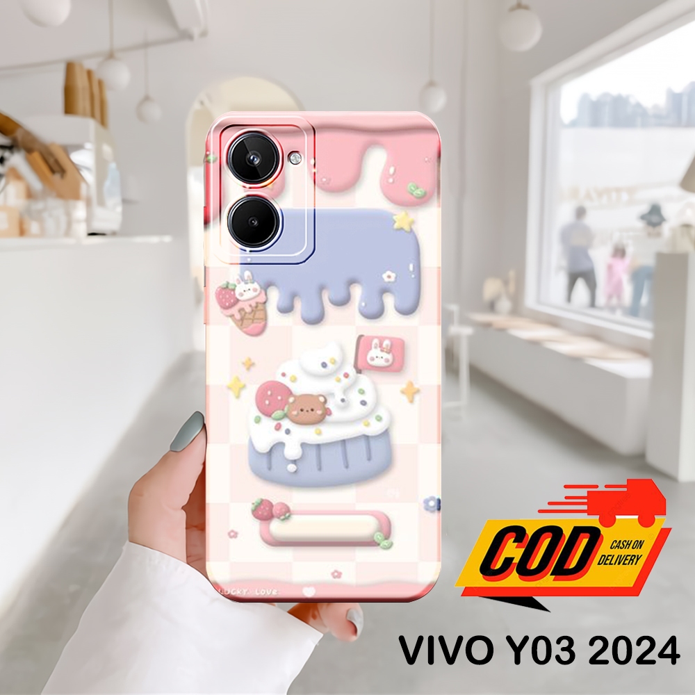 Softcase Procamera VIVO Y18 Y03 Y100 Y02 Y02T 2024 เคสมือถือล่าสุด - กันรอยมือถือ - เคส VIVO Y03 202