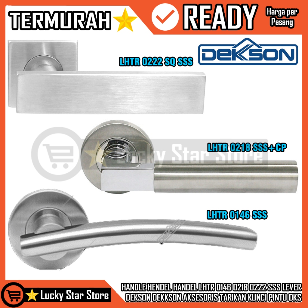 อุปกรณ์เสริม PULOOK HANDLE HOOK ประตูล็อค DEKSON HANDLE SOLID ROSE LHTR 0146 0218 022 SQ SSS LEVER D