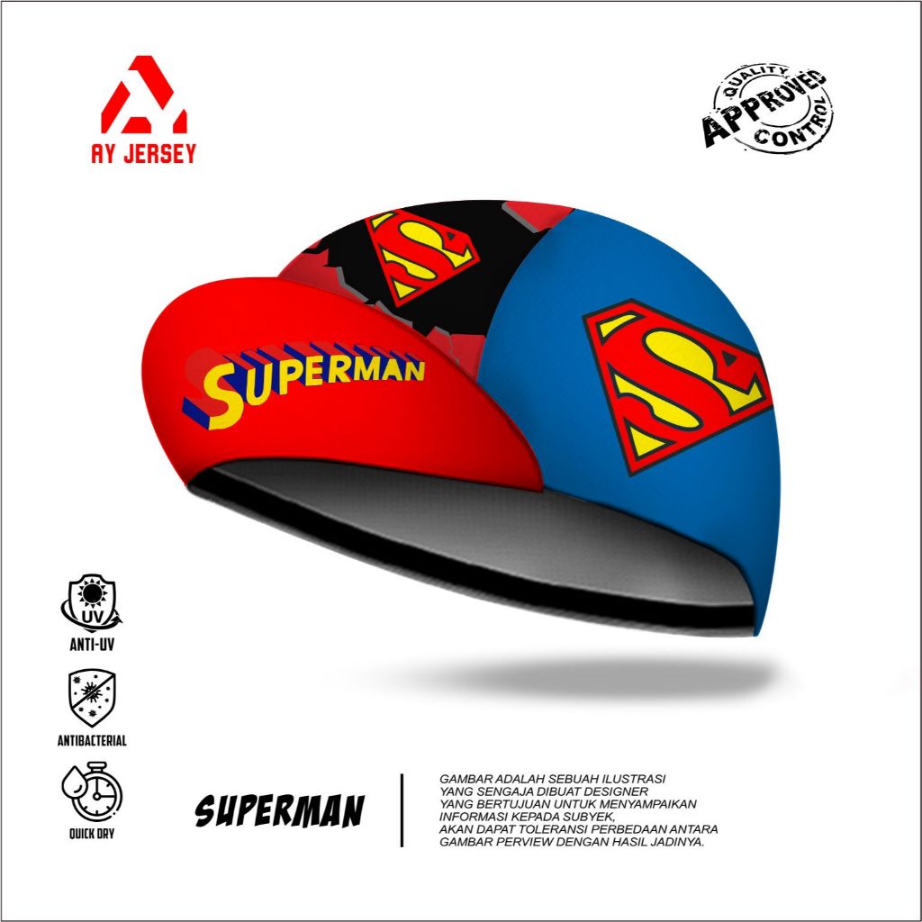 Superman CAP CYCLING (หมวกจักรยาน)